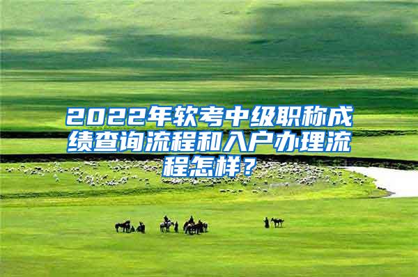 2022年软考中级职称成绩查询流程和入户办理流程怎样？