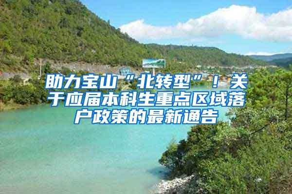 助力宝山“北转型”！关于应届本科生重点区域落户政策的最新通告