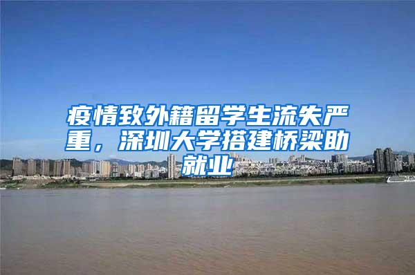 疫情致外籍留学生流失严重，深圳大学搭建桥梁助就业