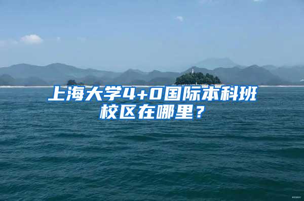 上海大学4+0国际本科班校区在哪里？