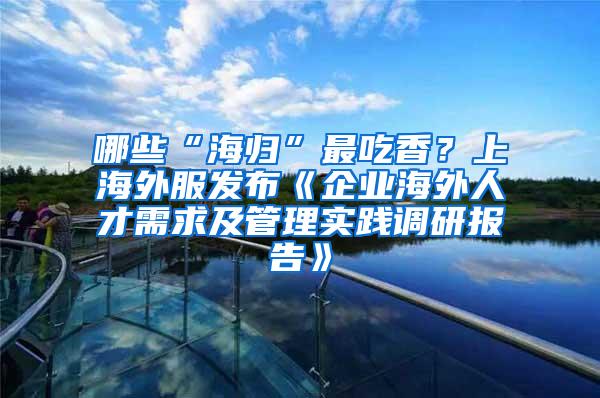 哪些“海归”最吃香？上海外服发布《企业海外人才需求及管理实践调研报告》