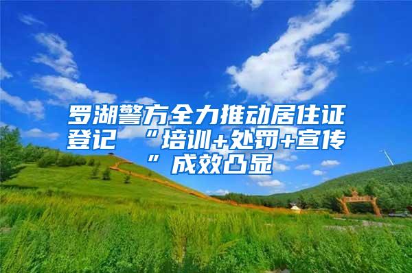 罗湖警方全力推动居住证登记 “培训+处罚+宣传”成效凸显