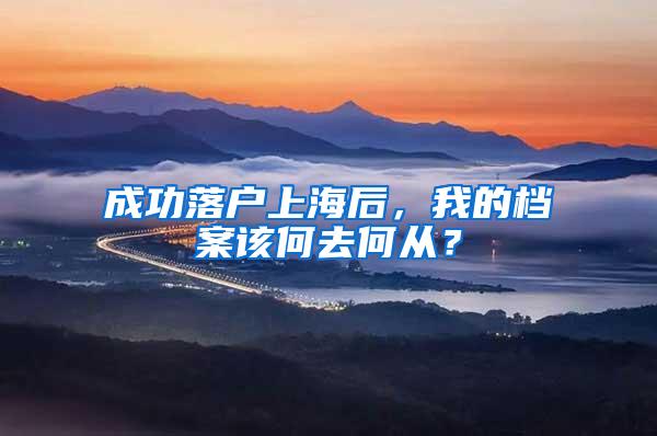 成功落户上海后，我的档案该何去何从？