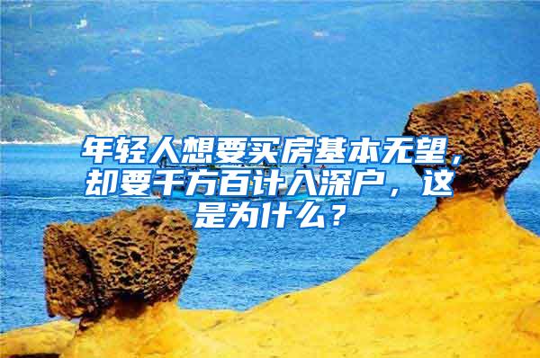 年轻人想要买房基本无望，却要千方百计入深户，这是为什么？