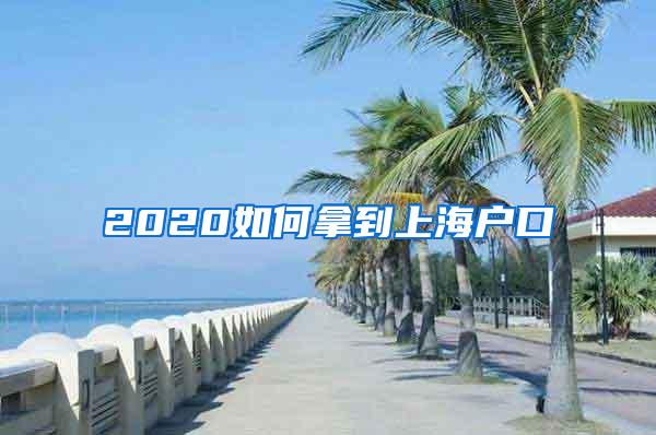 2020如何拿到上海户口