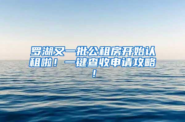 罗湖又一批公租房开始认租啦！一键查收申请攻略！