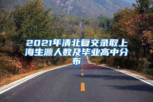 2021年清北复交录取上海生源人数及毕业高中分布