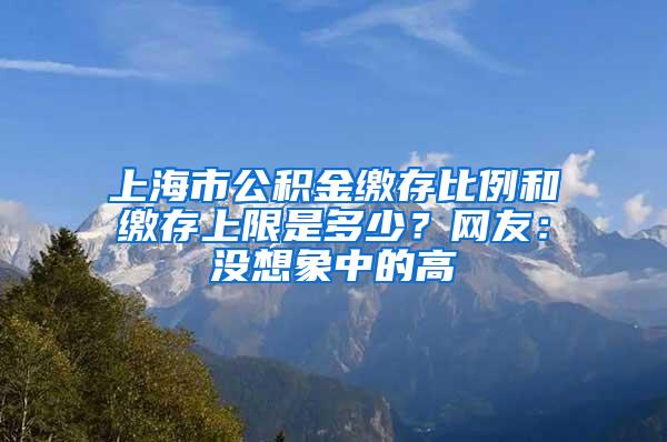 上海市公积金缴存比例和缴存上限是多少？网友：没想象中的高