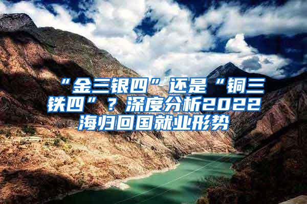 “金三银四”还是“铜三铁四”？深度分析2022海归回国就业形势