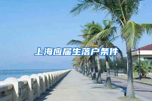 上海应届生落户条件