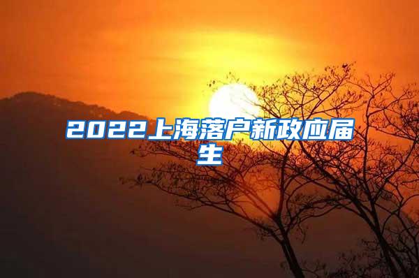 2022上海落户新政应届生