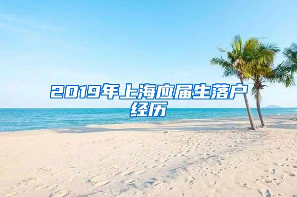 2019年上海应届生落户经历