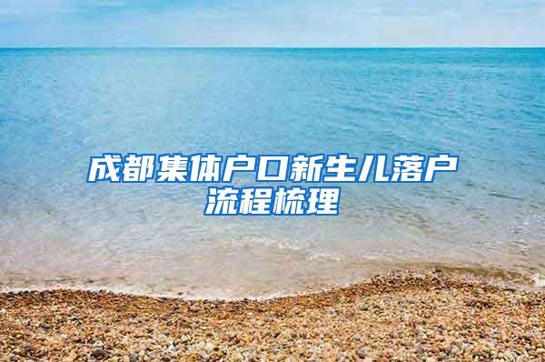 成都集体户口新生儿落户流程梳理