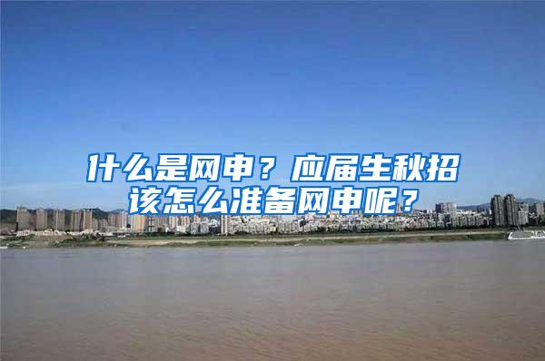 什么是网申？应届生秋招该怎么准备网申呢？