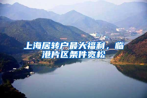上海居转户最大福利，临港片区条件宽松