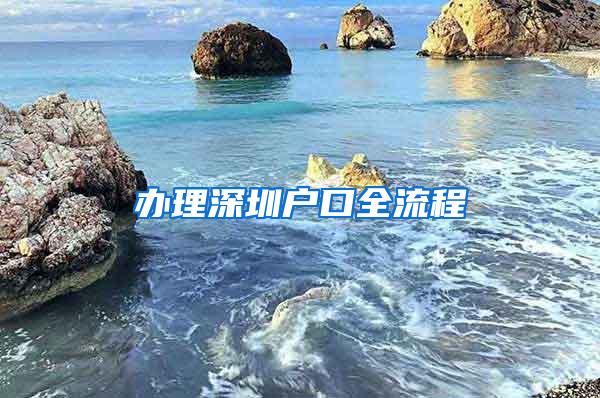 办理深圳户口全流程