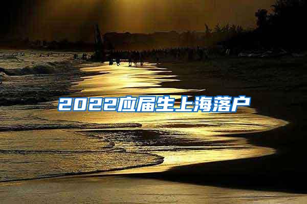 2022应届生上海落户