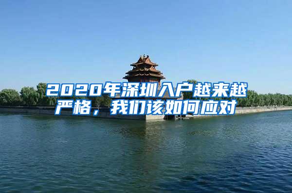 2020年深圳入户越来越严格，我们该如何应对