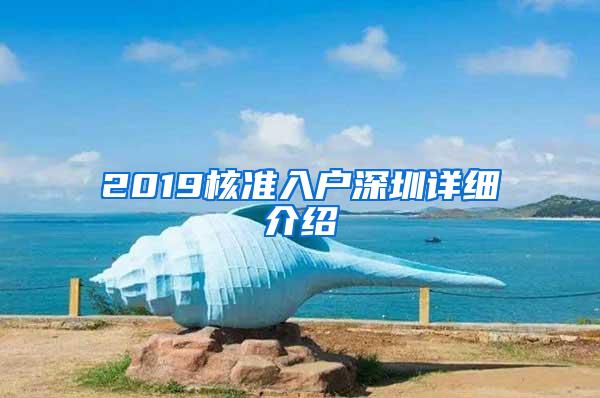 2019核准入户深圳详细介绍