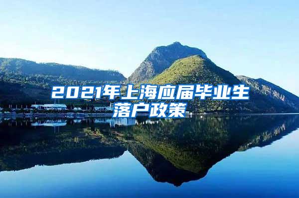 2021年上海应届毕业生落户政策