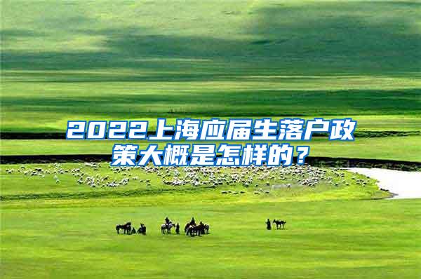 2022上海应届生落户政策大概是怎样的？