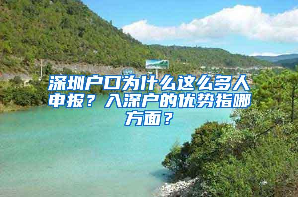 深圳户口为什么这么多人申报？入深户的优势指哪方面？