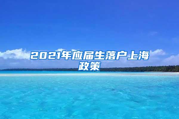 2021年应届生落户上海政策