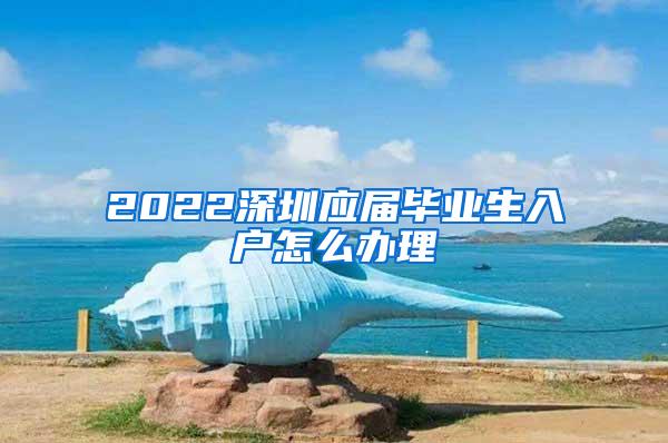 2022深圳应届毕业生入户怎么办理