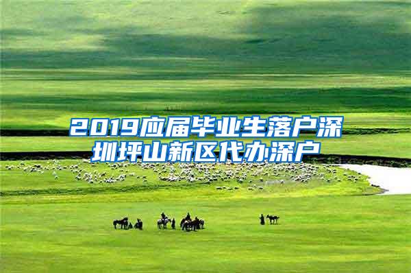 2019应届毕业生落户深圳坪山新区代办深户