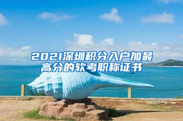 2021深圳积分入户加最高分的软考职称证书