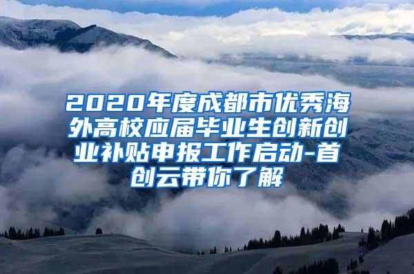 2020年度成都市优秀海外高校应届毕业生创新创业补贴申报工作启动-首创云带你了解