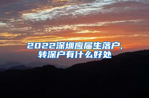 2022深圳应届生落户,转深户有什么好处