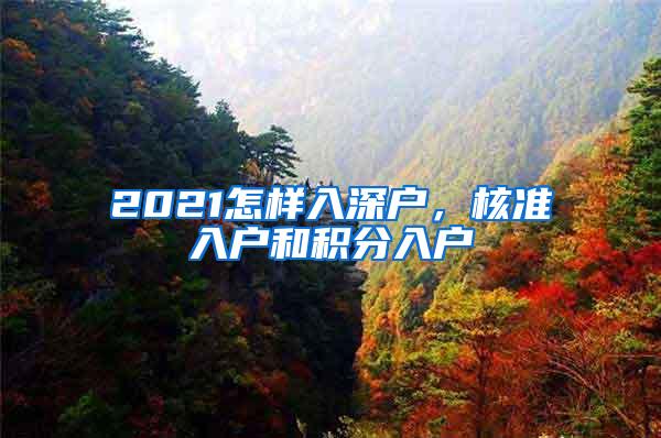 2021怎样入深户，核准入户和积分入户