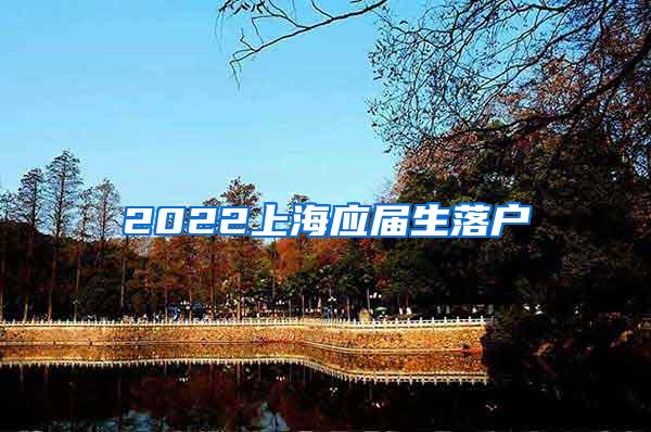 2022上海应届生落户