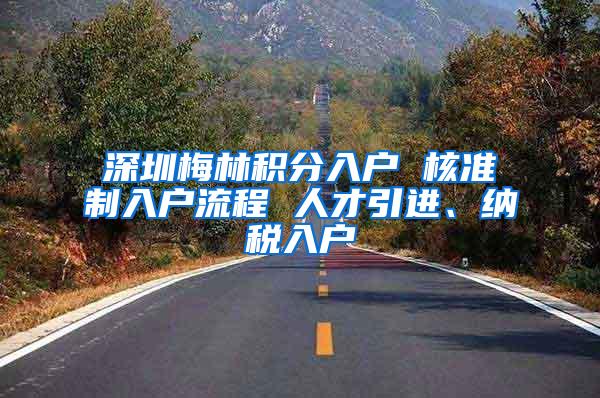 深圳梅林积分入户 核准制入户流程 人才引进、纳税入户