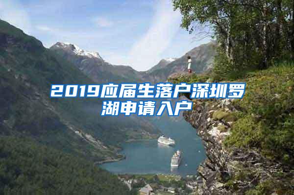 2019应届生落户深圳罗湖申请入户