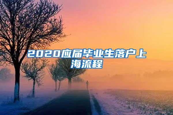 2020应届毕业生落户上海流程