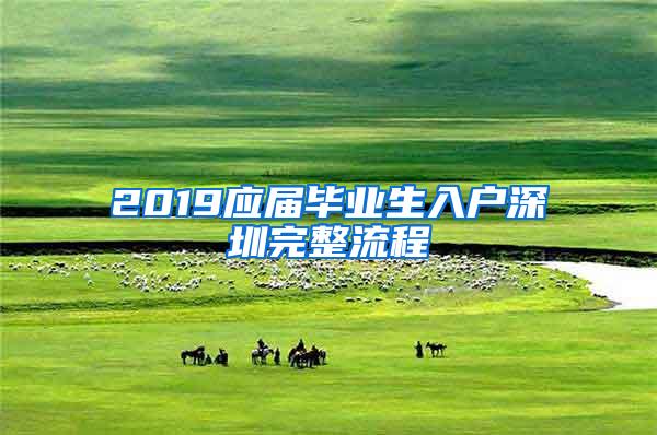 2019应届毕业生入户深圳完整流程