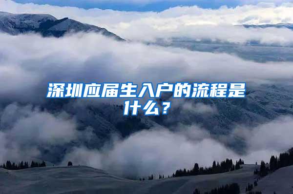 深圳应届生入户的流程是什么？