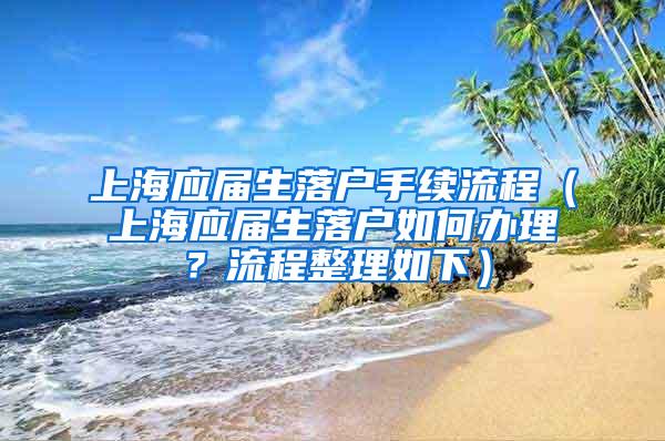 上海应届生落户手续流程（上海应届生落户如何办理？流程整理如下）