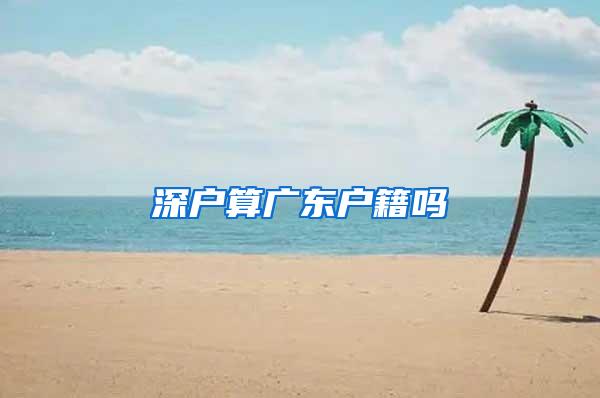 深户算广东户籍吗