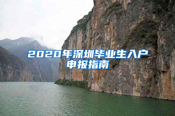 2020年深圳毕业生入户申报指南