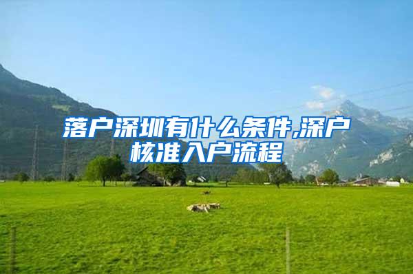 落户深圳有什么条件,深户核准入户流程