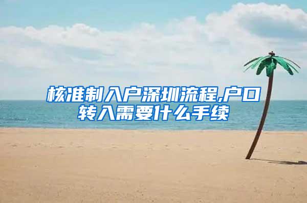 核准制入户深圳流程,户口转入需要什么手续