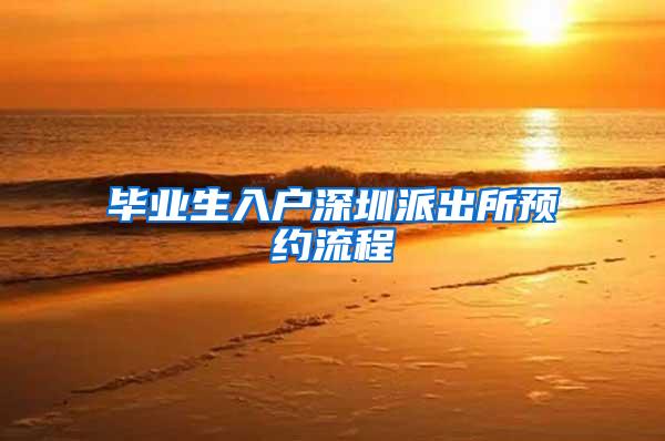 毕业生入户深圳派出所预约流程