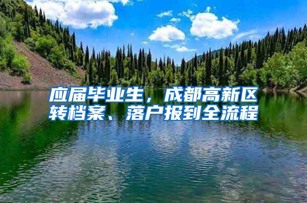 应届毕业生，成都高新区转档案、落户报到全流程