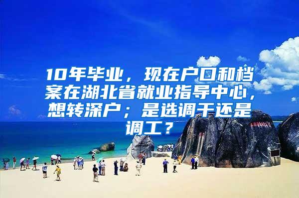 10年毕业，现在户口和档案在湖北省就业指导中心，想转深户；是选调干还是调工？