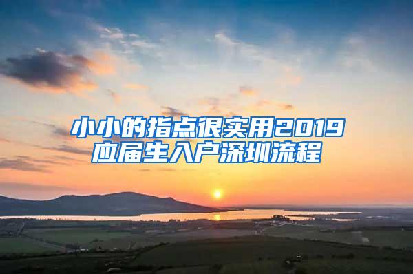 小小的指点很实用2019应届生入户深圳流程