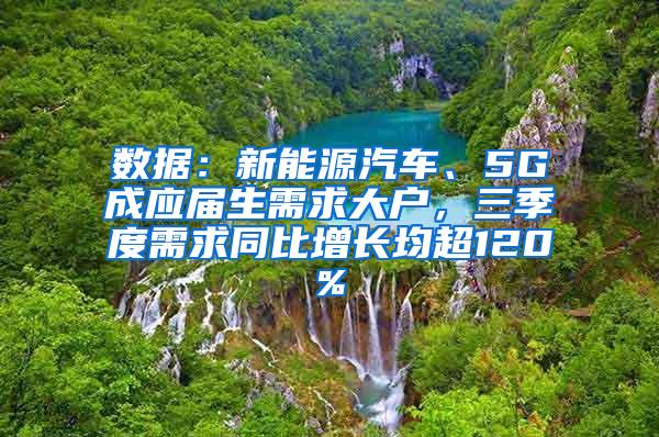 数据：新能源汽车、5G成应届生需求大户，三季度需求同比增长均超120%