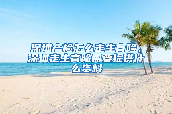 深圳产检怎么走生育险，深圳走生育险需要提供什么资料